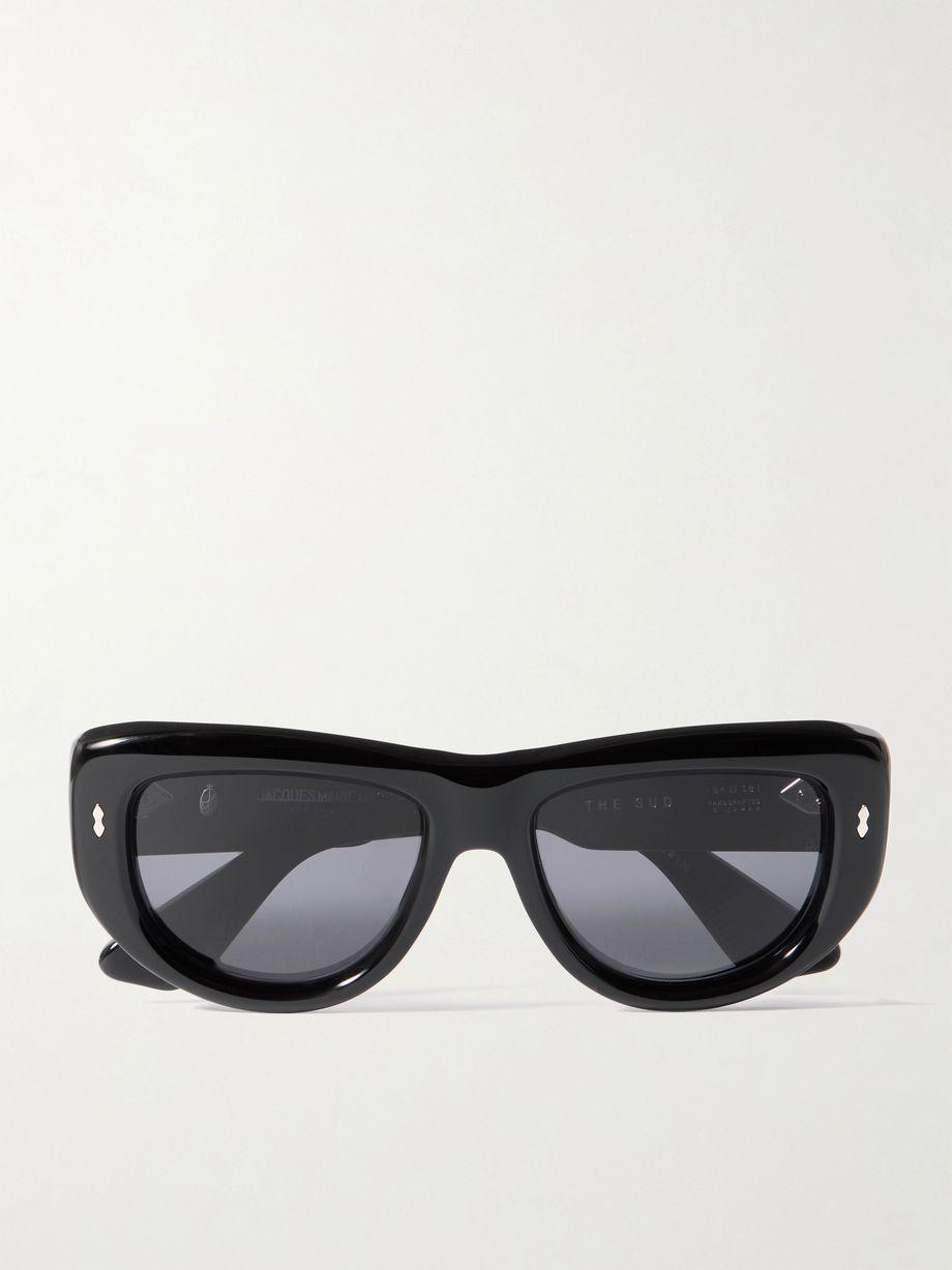 + Erin Wasson The Sud square-frame acetate sunglasses by JACQUES MARIE MAGE