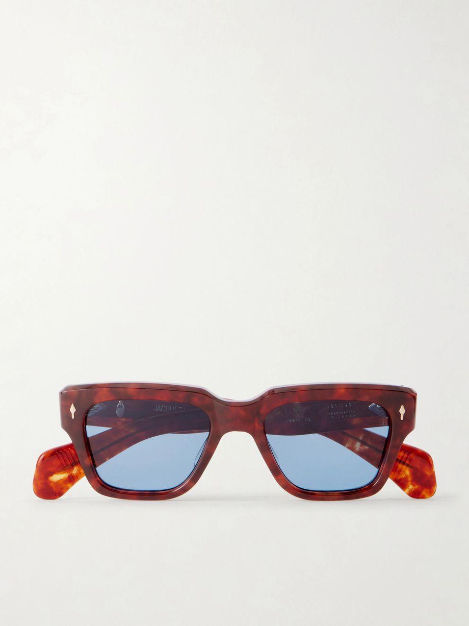 Fellini square-frame tortoiseshell acetate sunglasses by JACQUES MARIE MAGE