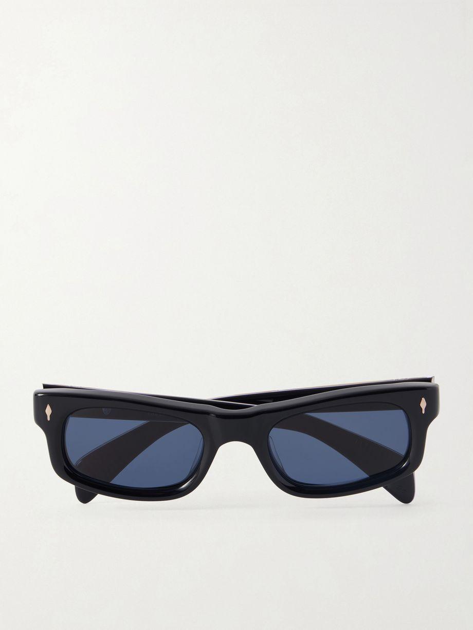 Initials rectangular-frame acetate sunglasses by JACQUES MARIE MAGE