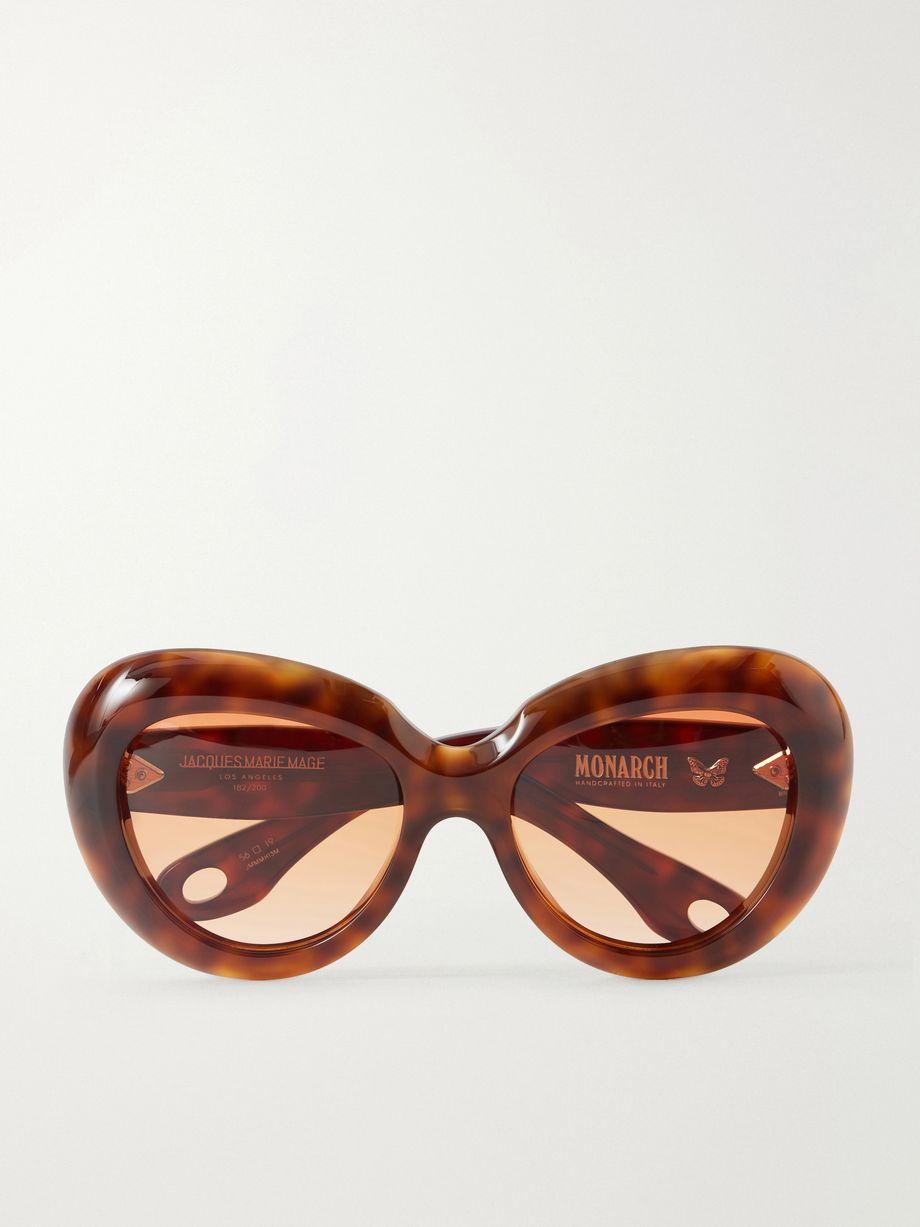 Monarch round-frame tortoiseshell acetate sunglasses by JACQUES MARIE MAGE