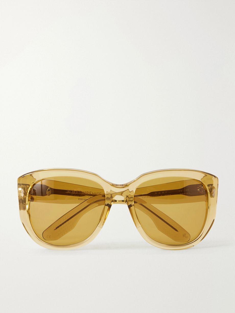 Roxy oversized round-frame acetate sunglasses by JACQUES MARIE MAGE