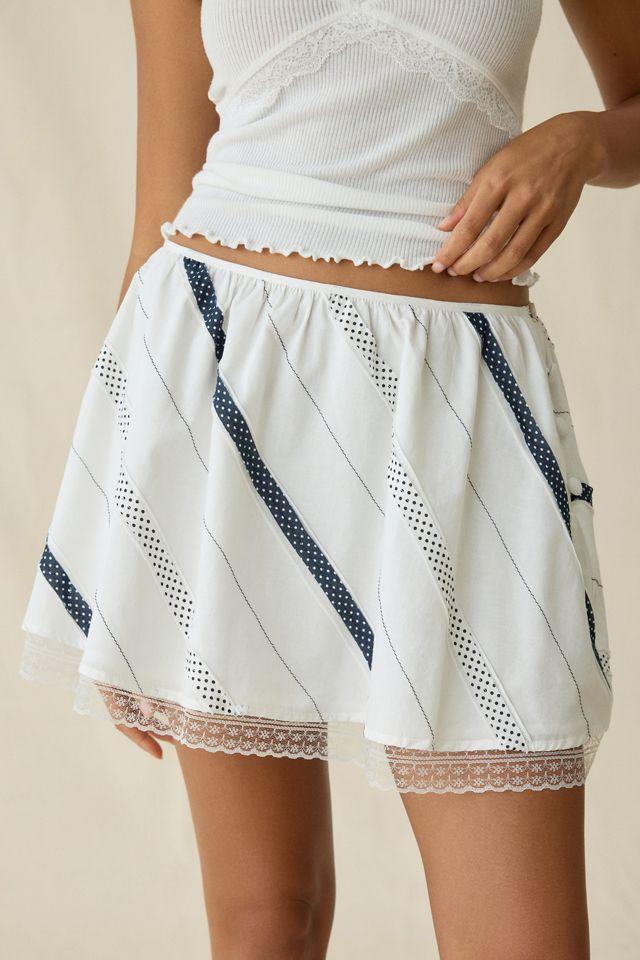 Jacquie The Label Norah Bias Patchwork Mini Skirt by JACQUIE THE LABEL