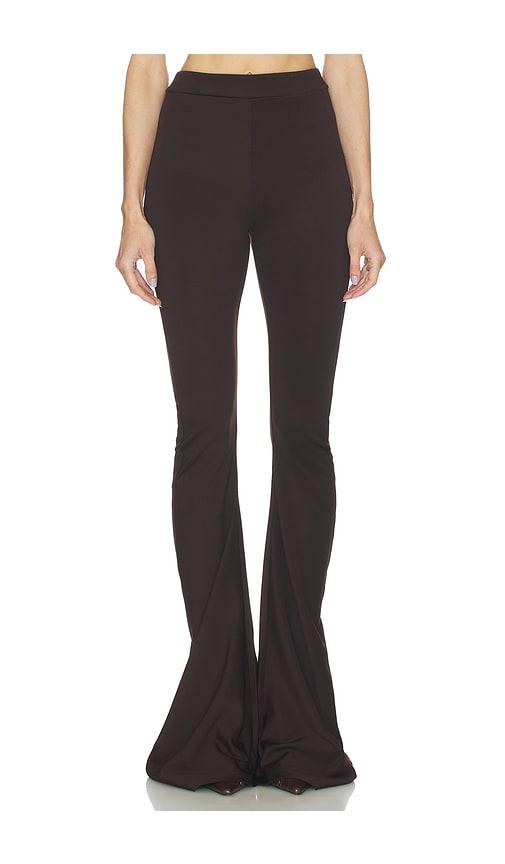 Jade Cropper Twisted Stretch Trouser in Brown by JADE CROPPER