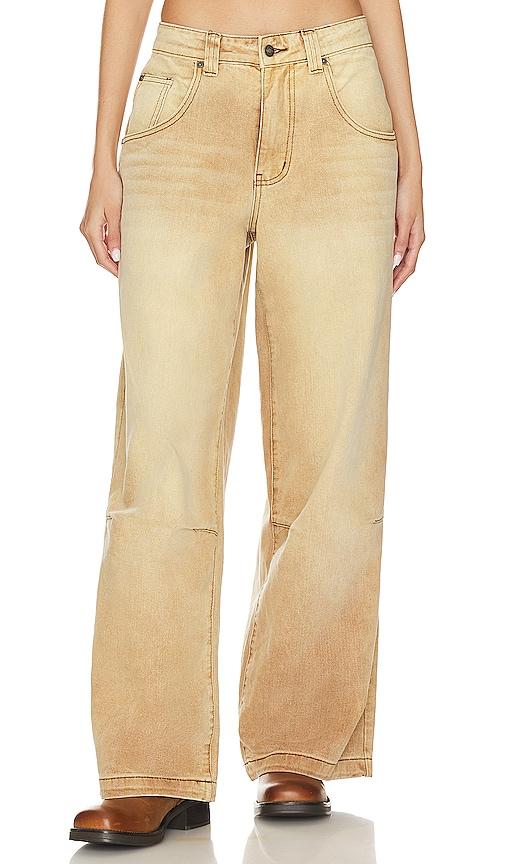 Jaded London Colossus Baggy Jeans in Tan by JADED LONDON