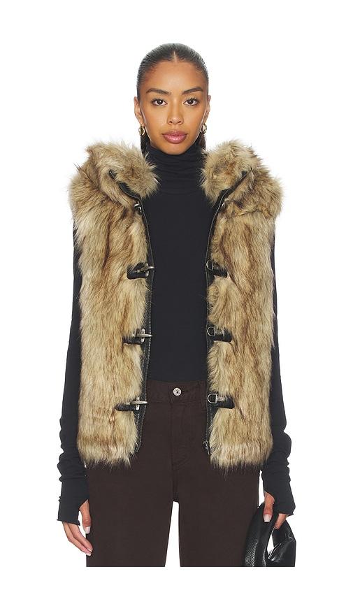 Jaded London Mendoza Faux Fur Gilet in Blonde by JADED LONDON