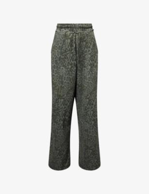Leopard-Print Cotton Jogging Bottoms by JADED LONDON