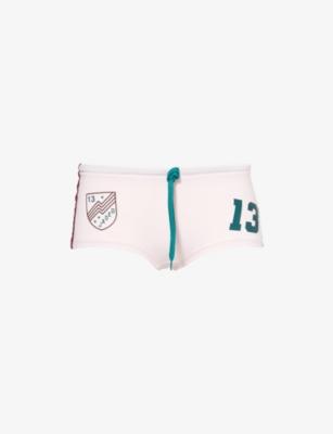 No.13 Football Stretch-Jersey Mini Shorts by JADED LONDON