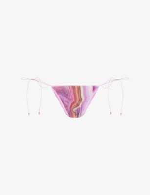 Quartz Micro Triangle Bikini Bottoms by JADED LONDON