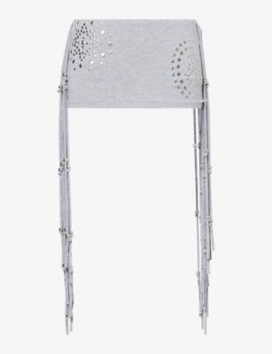 Studded Tassel Stretch-Woven Skort by JADED LONDON