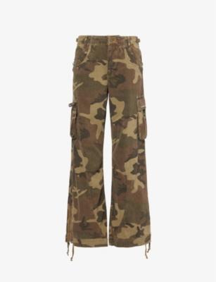 Trooper Camo straight-leg regular-fit cotton trousers by JADED LONDON