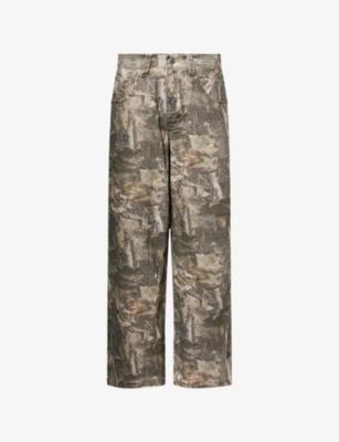 Woodland Camouflage Denim Jeans by JADED LONDON