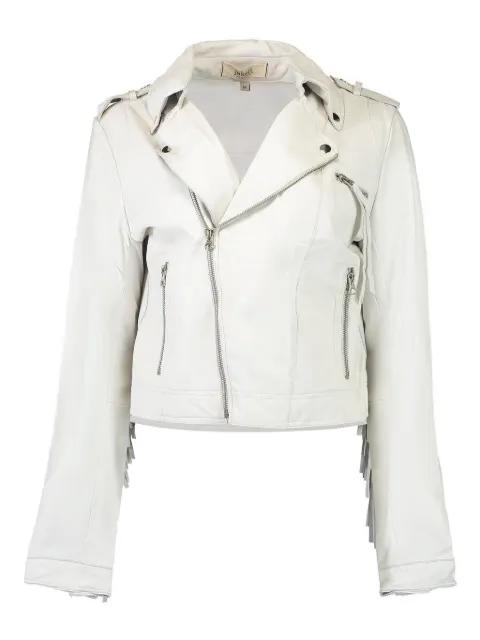 Tina fringe leather jacket by JAKETT