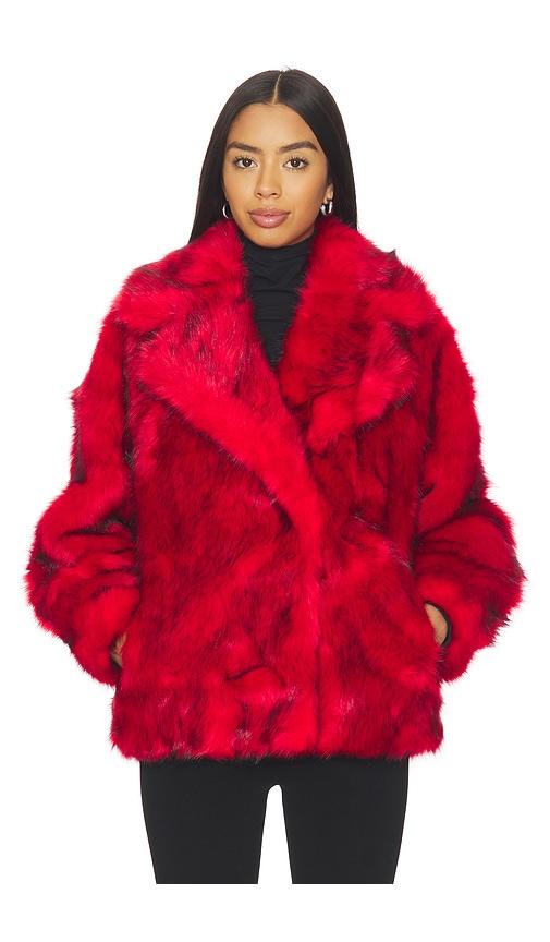 Jakke Rita Coat in Red by JAKKE