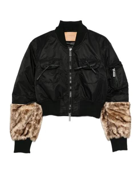 Jenki faux-fur trim bomber jacket by JAKKE
