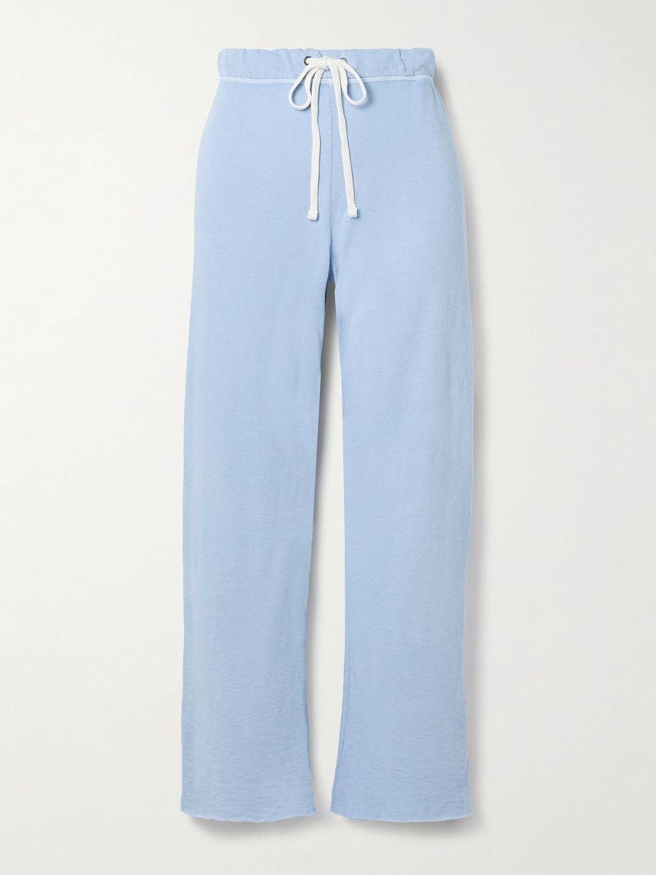 Cropped Supima cotton-terry track pants by JAMES PERSE