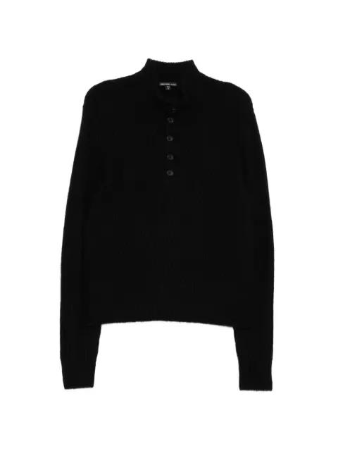 Lightweight 1/4 Button jumper by JAMES PERSE