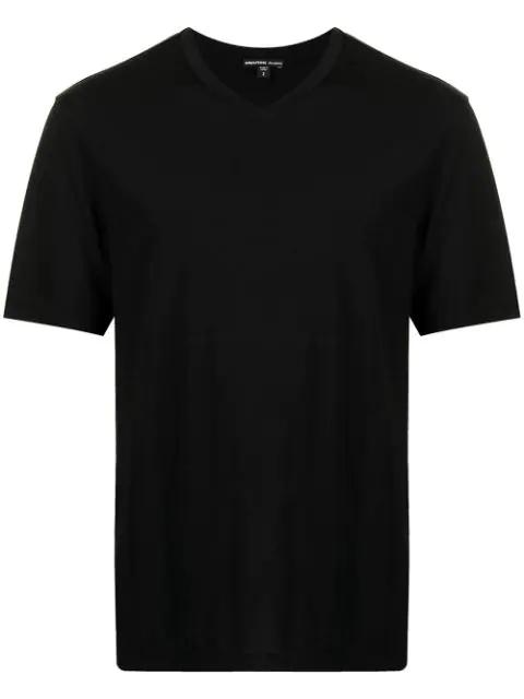 Lotus V-neck T-shirt by JAMES PERSE