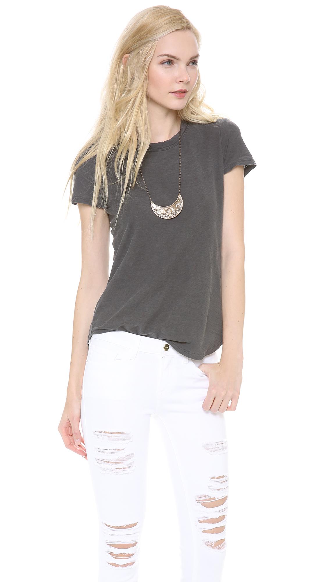 Sheer Slub Crew Neck Tee by JAMES PERSE