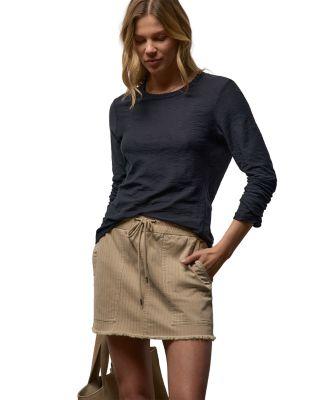 Sheer Slub Long Sleeve Crew Tee by JAMES PERSE