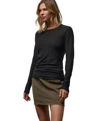 Sheer Slub Long Sleeve Crew Tee by JAMES PERSE
