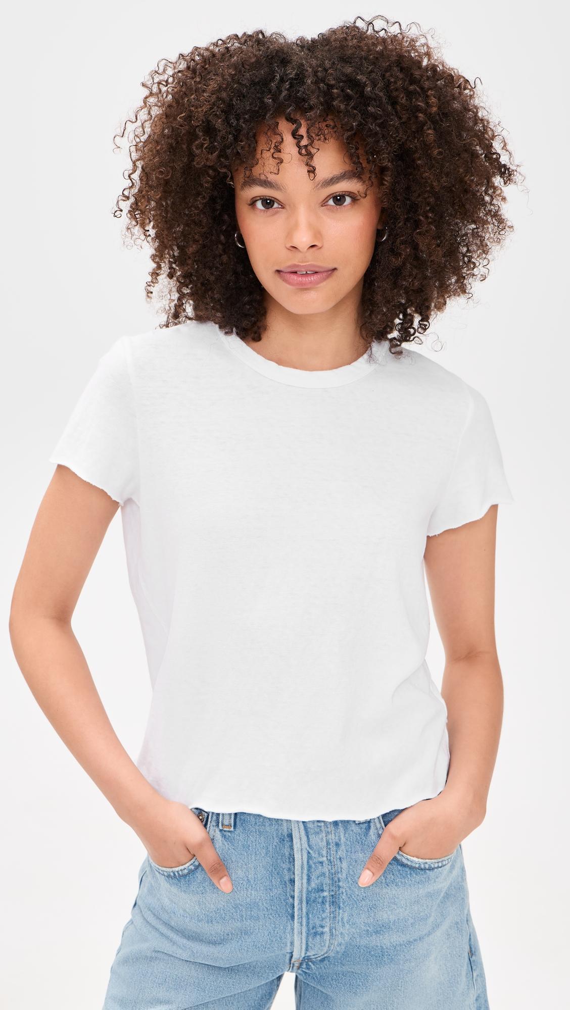 Slub Jersey Shrunken Tee by JAMES PERSE