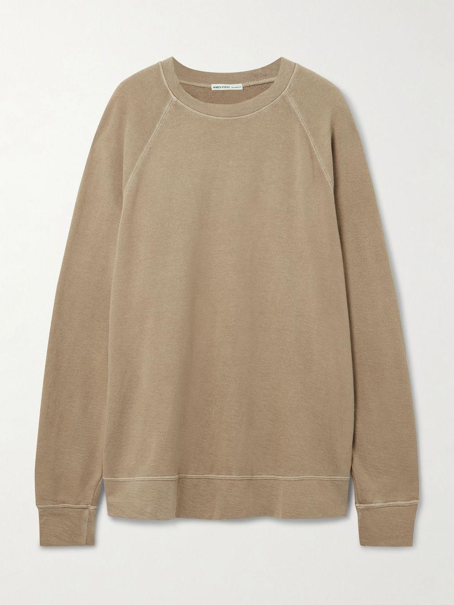Supima cotton-terry sweatshirt by JAMES PERSE