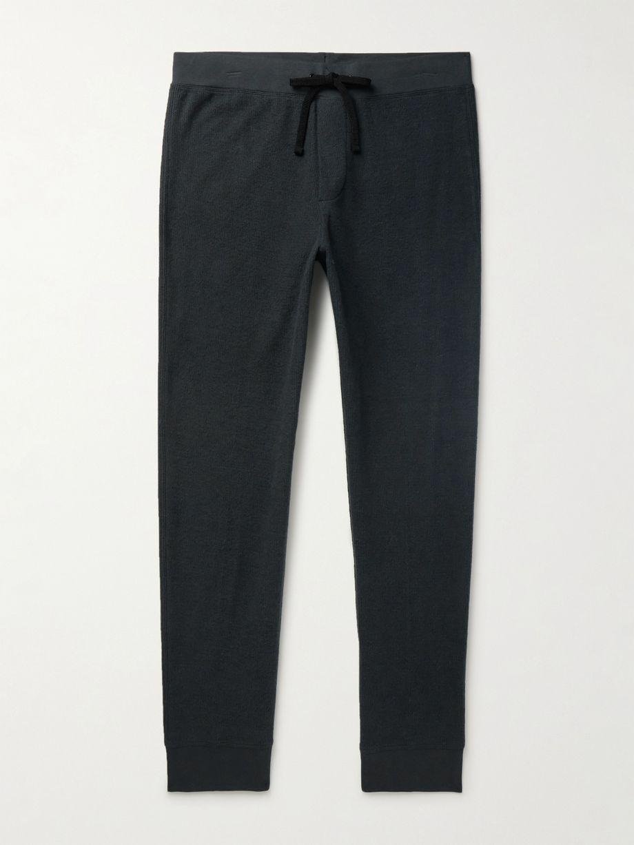 Thermal Waffle-Knit Brushed Cotton and Cashmere-Blend Sweatpants by JAMES PERSE
