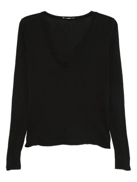 V-neck long-sleeve T-shirt by JAMES PERSE