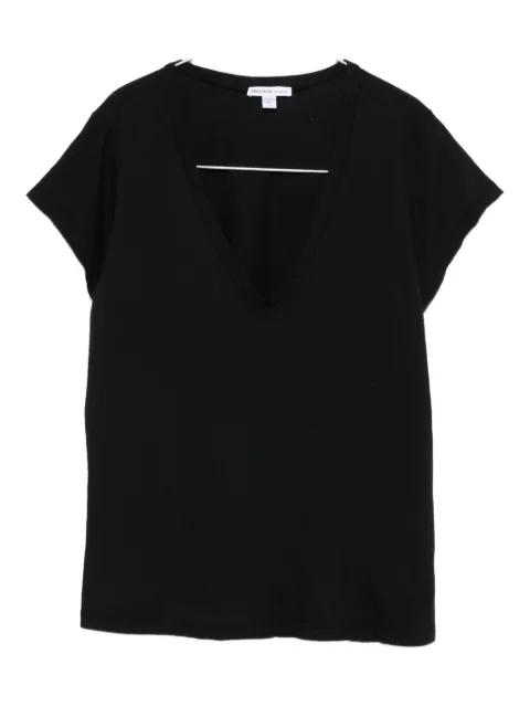 V-neck raw-edge T-shirt by JAMES PERSE