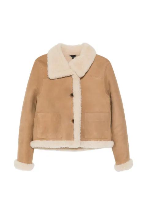 cropped shearling jacket by JAMES PERSE