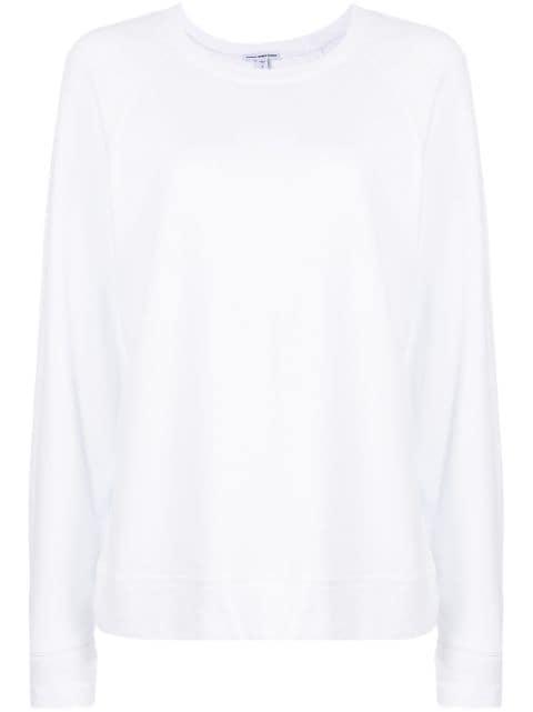 french-terry crewneck sweatshirt by JAMES PERSE
