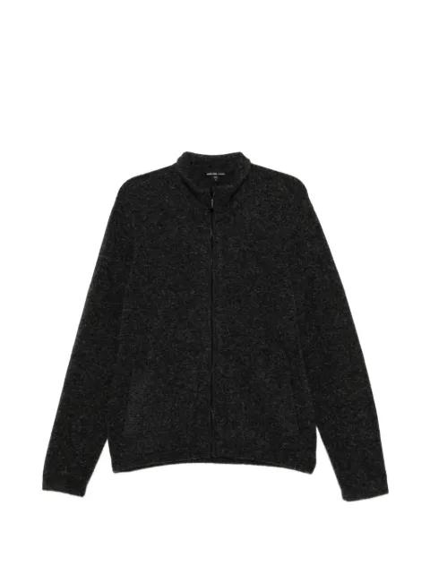 high-neck long-sleeve cardigan by JAMES PERSE