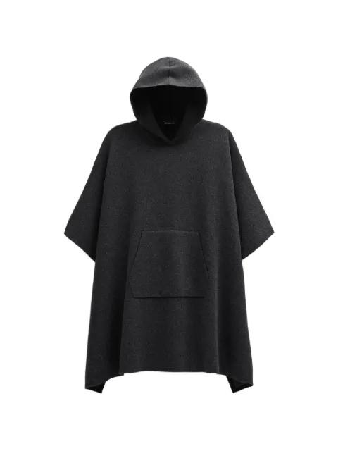 hoodied wool poncho by JAMES PERSE