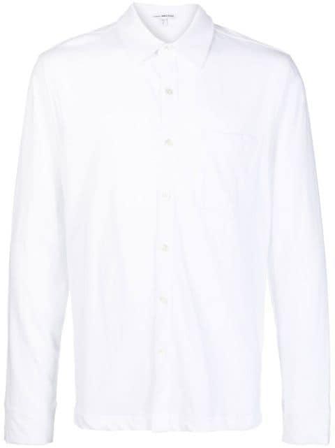 long-sleeve knit shirt by JAMES PERSE
