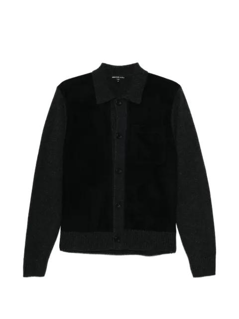 patch pocket panelled cardigan by JAMES PERSE