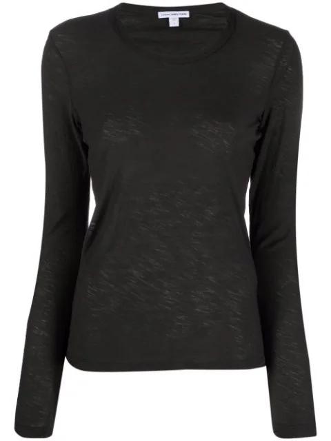 round-neck long-sleeved T-shirt by JAMES PERSE
