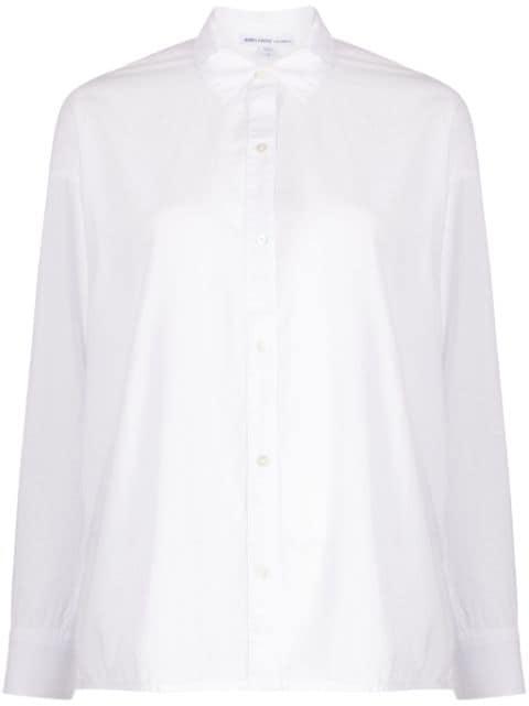 spread-collar poplin shirt by JAMES PERSE