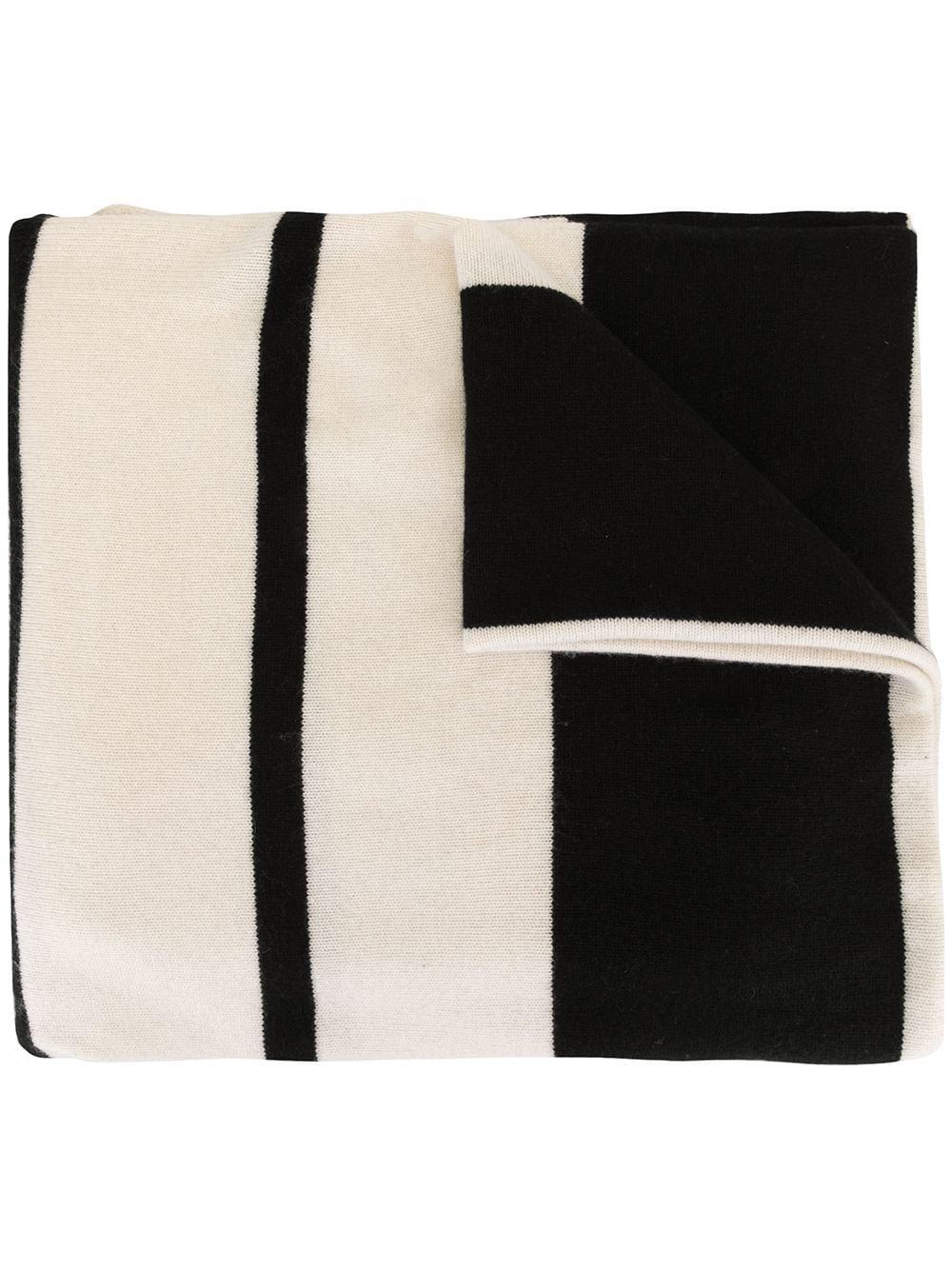 striped knit scarf by JAMES PERSE