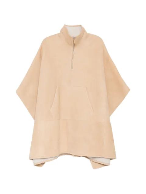 suede shearling poncho by JAMES PERSE