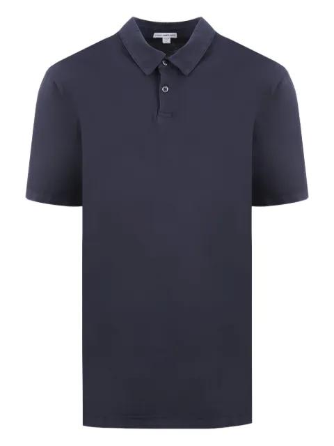 two-button placket polo shirt by JAMES PERSE