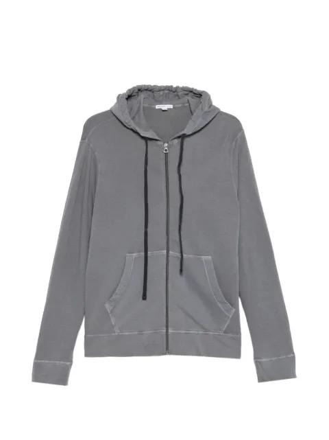 zip-up drawstring hoodie by JAMES PERSE