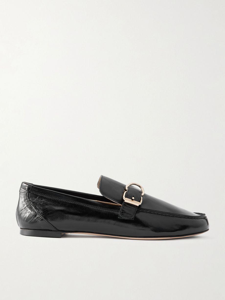 Buckled glossed-leather loafers by JAMIE HALLER