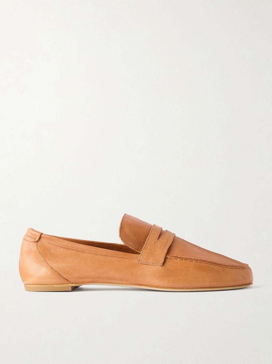 Leather penny loafers by JAMIE HALLER