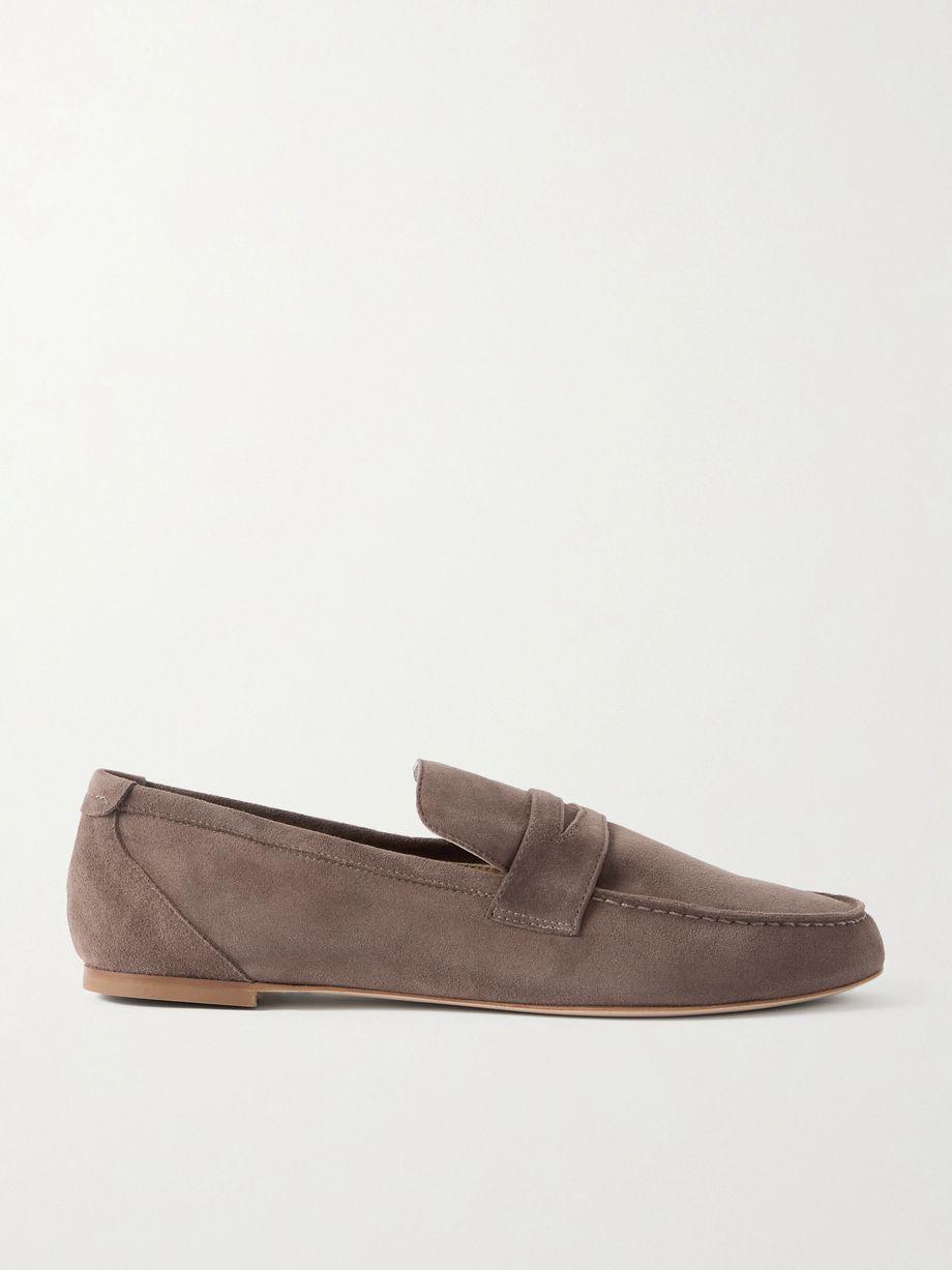 Suede penny loafers by JAMIE HALLER
