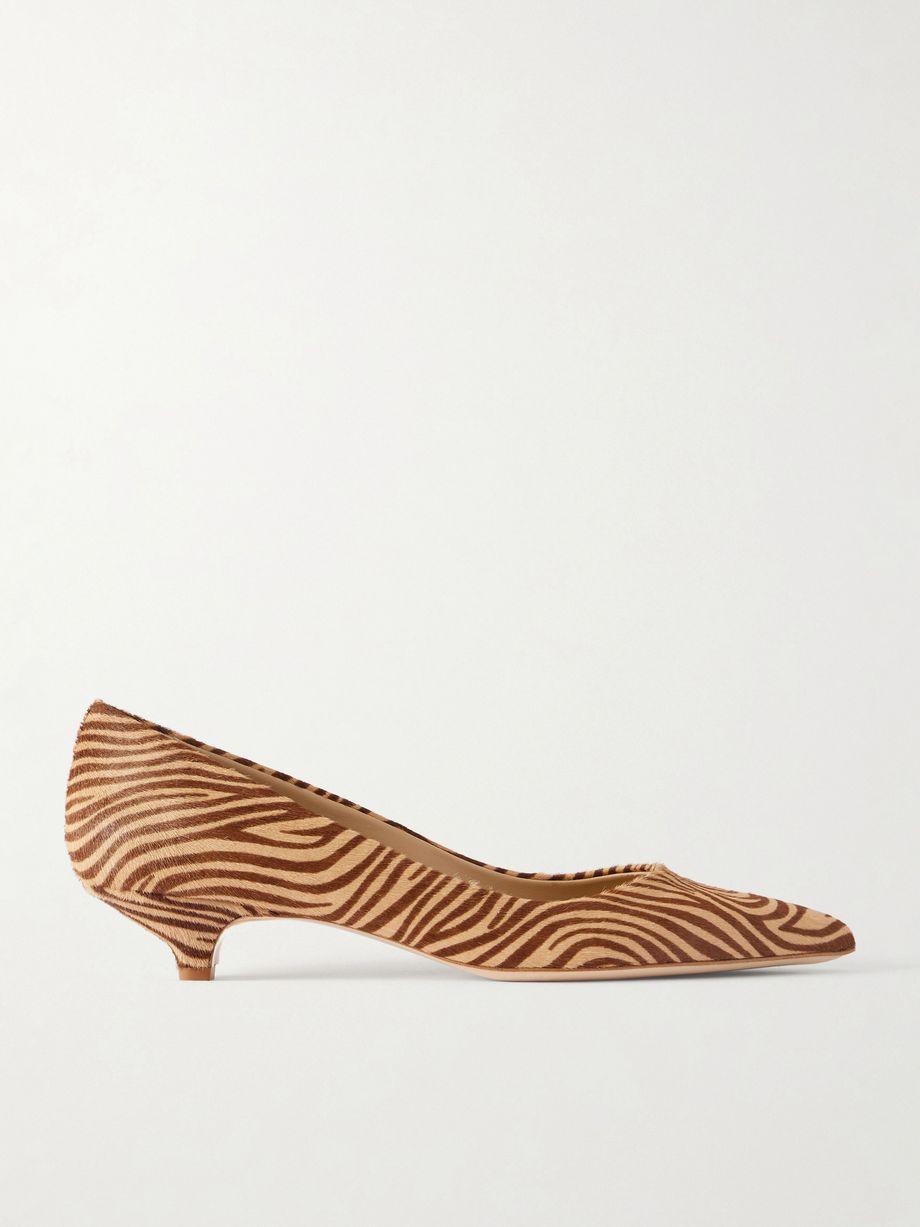 The Kitty zebra-print leather pumps by JAMIE HALLER