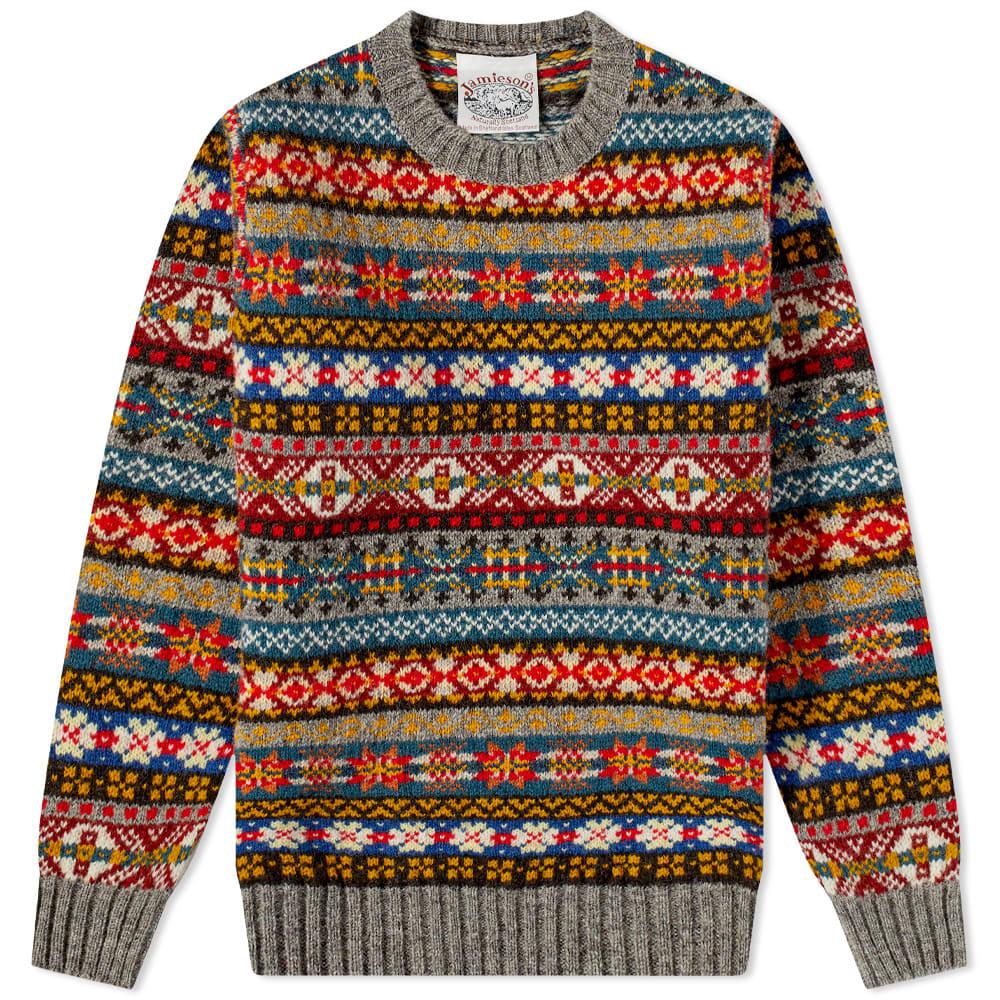Jamieson's of Shetland Fair Isle Crew Knit by JAMIESONS OF SHETLAND
