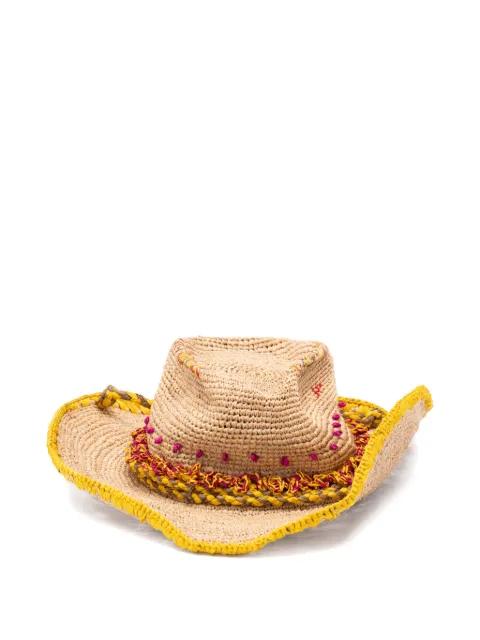 Bohemia woven-raffia sun hat by JAMIN PUECH