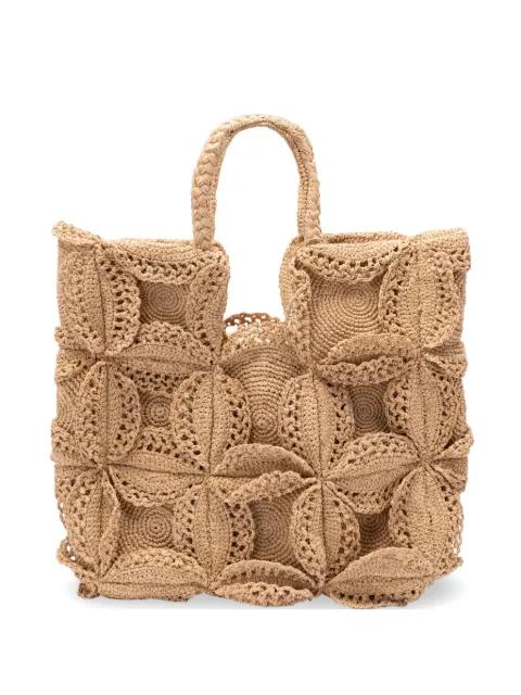 Marquise crochet-knit tote bag by JAMIN PUECH