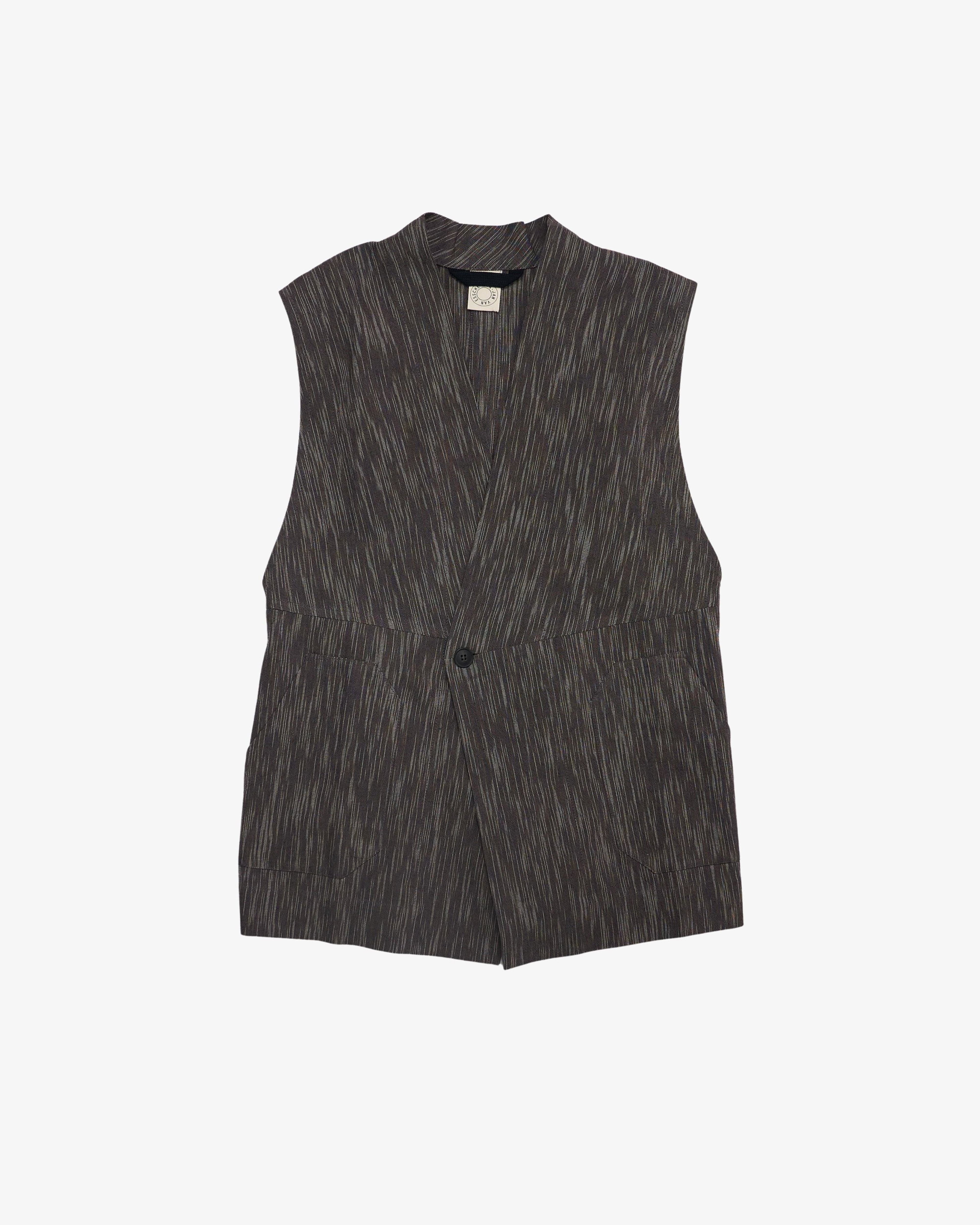 JAN JAN VAN ESSCHE - Men's Gilet - (Purple) by JAN JAN VAN ESSCHE