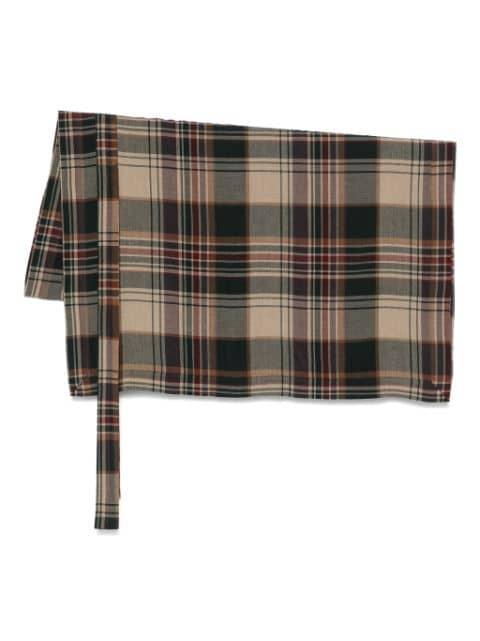 Madras-check scarf by JAN JAN VAN ESSCHE